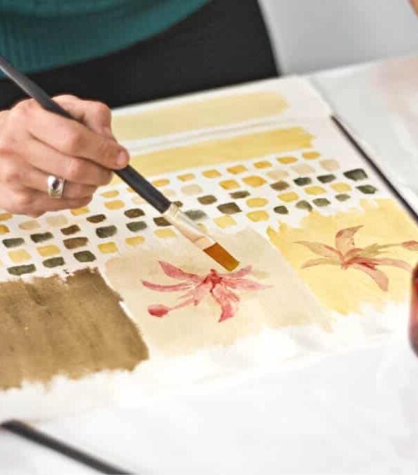 Estampa Textil con Pinturas Naturales
