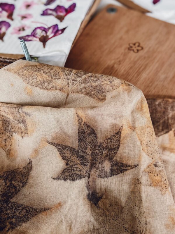 SILVESTRE: taller presencial de impresión botánica en tela y prensado botánico.