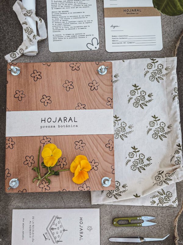 HOJARAL: kit de prensado botánico (tamaño grande)
